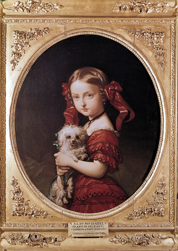 Isabel de Orleans, condesa de París, por Federico de Madrazo, 1852, Patrimonio Nacional, Reales Alcázares de Sevilla.