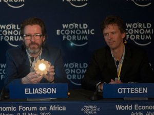Olafur Eliasson y Frederik Ottesen.