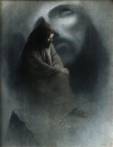 El Profeta, por Karl Wilhelm Diefenbach, h. 1892, 63 x 51 cm.