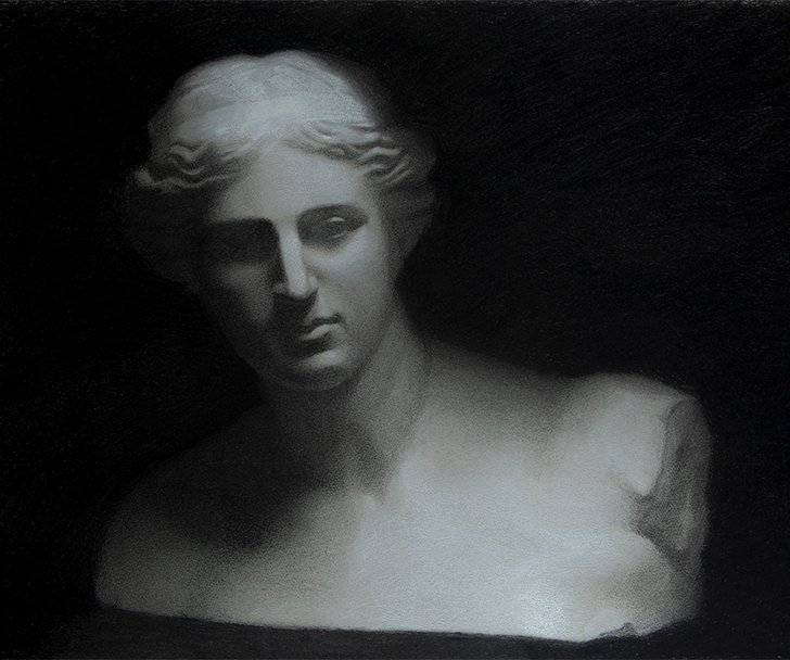 Dibujo perteneciente a la exposición del MEAM. Arriba, Obra del artista Frederic Amat, en la galería Dolors Junyent.
