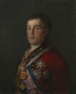 Arthur Wellesley, primer Duque de Wellington, por Francisco de Goya, 1812-14.
