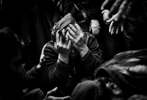 Fotografía de Manu Brabo en la exposición SIria.