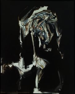 Ariza III, por Antonio Saura, 1963, óleo sobre lienzo, 162 x 130 cm.
