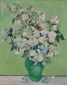Rosas, por Vincent van Gogh, 1890, Nueva York, The Metropolitan Museum of Art.