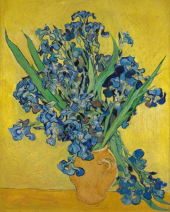 Iris, por Vincent van Gogh, 1890, Ámsterdam, Museo Van Gogh.