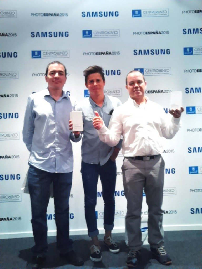 De izquierda a derecha, Raúl Linares ( Premio del jurado), Charlie Cordero ( premio del público), y Andrés Jesús Delgado ( premio en la categoría Noches de Madrid).