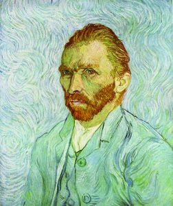 Autorretrato, por Vincent van Gogh, Saint-Rémy, septiembre 1889, óleo sobre tela, París, Museo de Orsay.