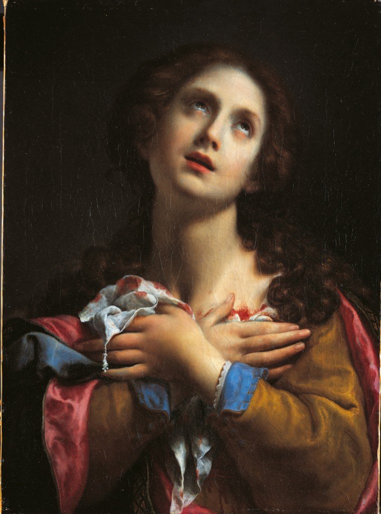 Santa Ágata, por Carlo Dolci, hacia 1665-1670. Colección privada, Londres.