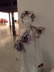 Rita, la escultura que ha realizado para Descubrir el Arte el taller de Mercedes Peláez Marqués. 