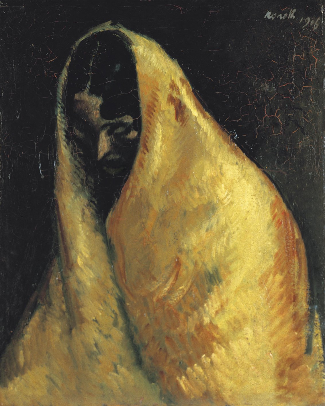 Pura la gitana, por Isidre Nonell, 1906, óleo sobre lienzo, 81 x 65,5 cm, Museo de Bellas Artes de Bilbao.