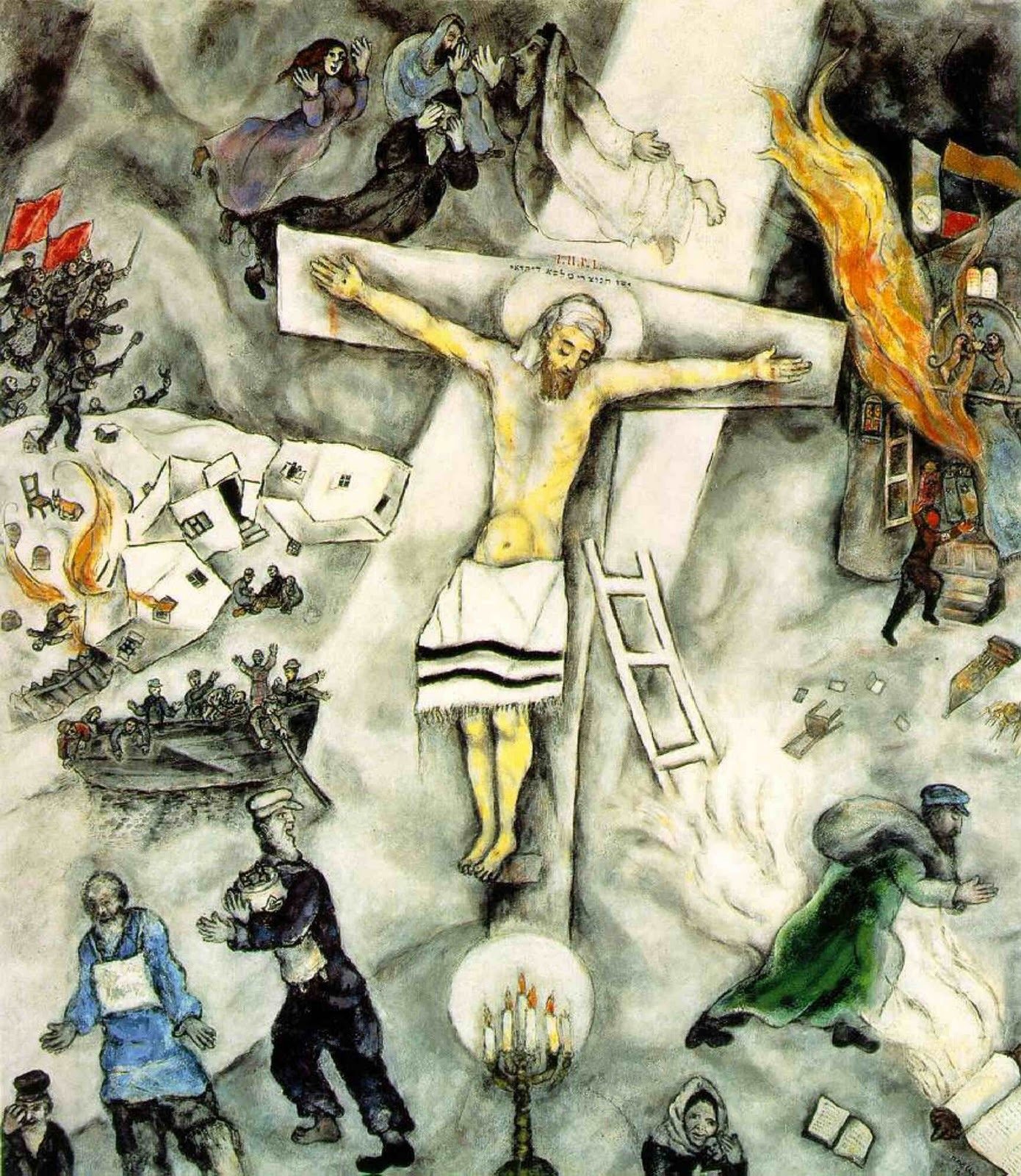Crucifxión blanca, de Marc Chagall, 1938, Art Institute of Chicago.