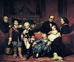Familia de Don Gregorio López de Mollinedo, por Carlos Luis de Ribera. 