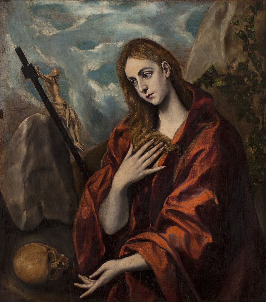 Magdalena penitente, del Greco, 1585-90, óleo sobre lienzo, Museo del Cau Ferrat, Sitges. Colección Santiago Rusiñol.