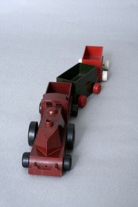 Tren de juguete Chad Valley, fabricado por Home Retail Group, Inglaterra, h. 1925, baquelita.