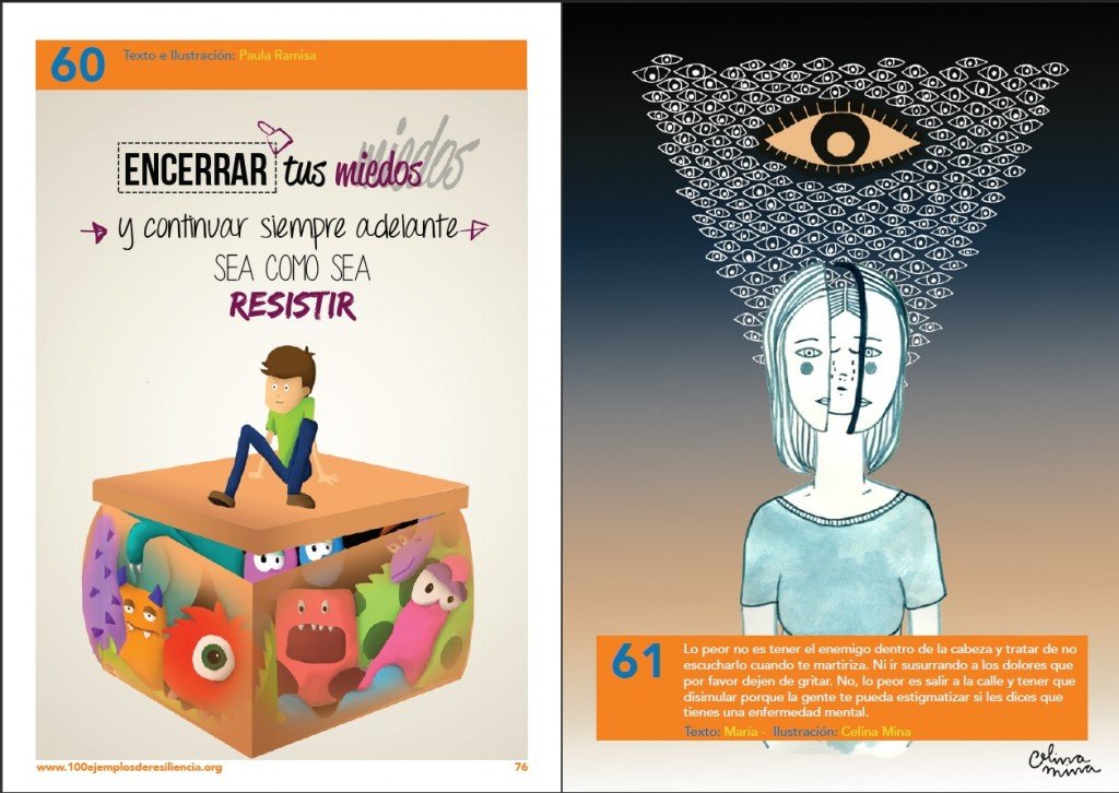 De izquierda a derecha: Texto e Ilustración: Paula Ramisa, y Texto: María - Ilustración: Celina Mina.