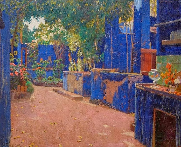 06-Santiago Rusiñol Prats 51 Patio Azul, Arenys de Munt, 1913 (2)