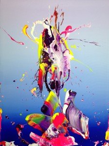 De la serie Shock Valúe, por Alex Voinea, acrílico sobre tela.