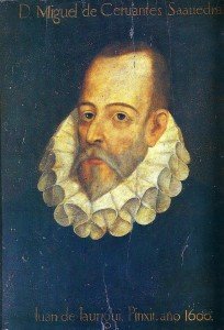 Retrato de Miguel de Cervantes Saavedra, anónimo, atribuido a Juan de Jáuregui, ¿siglo XIX?, óleo. Real Academia Española.