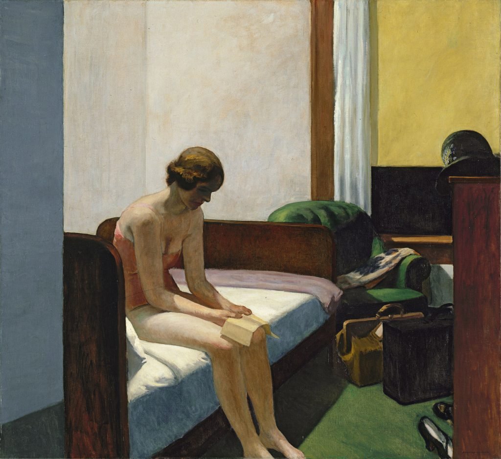 Habitación de hotel, de Edward Hopper, 1931, óleo sobre lienzo, 152,4 x 165,7 cm, Madrid, Museo Thyssen-Bornemisza.