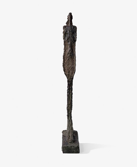 Annette de pie, por Alberto Giacometti, h. 1954, bronce, 48,4 x 10,4 x 20,6 cm, © Alberto Giacometti Estate /ACS y DACS, 2016.