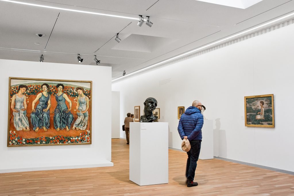 Una de las salas del LAC. Arte y Cultura, Lugano. Ausstellung.