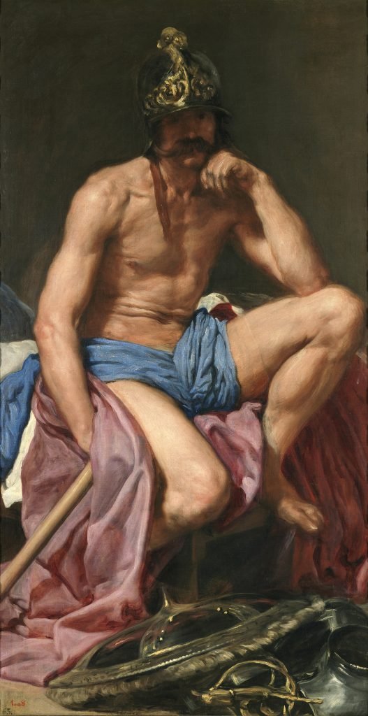 Marte, de Velázquez, h. 1638, óleo sobre lienzo, 179 x 95 cm, Madrid, Museo del Prado.