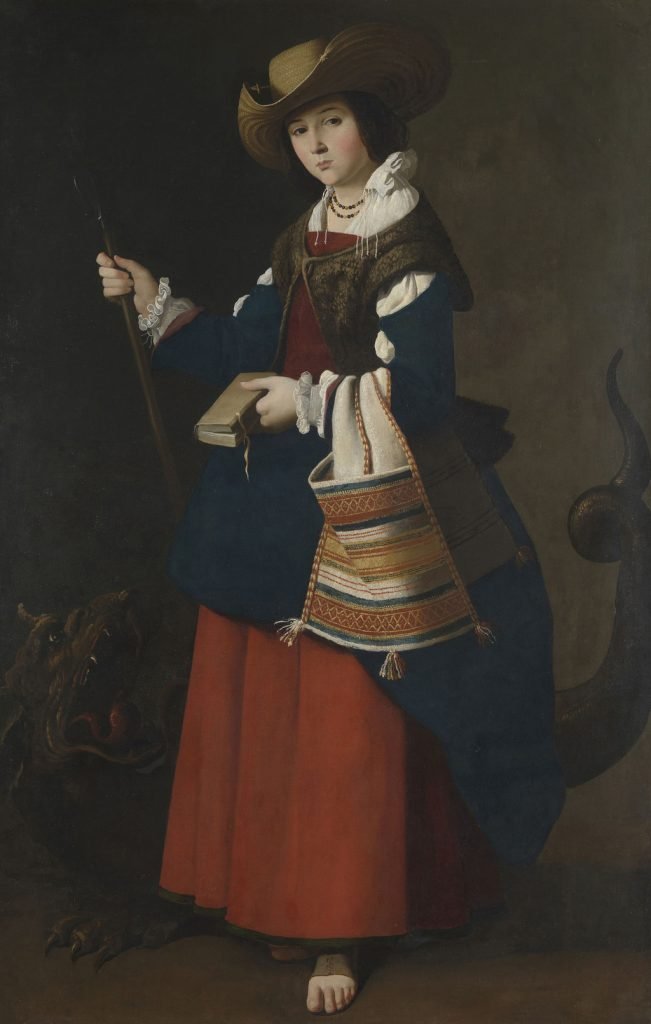 Santa Margarita de Antioquía, de Zurbarán, 1630-34, Londres, National Gallery.