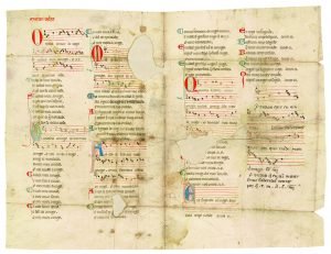 MS M.979 fol. 2r, Codax, Martâin, fl. ca. 1230. [Siete canciones de amor]. [between 1275 and 1299]