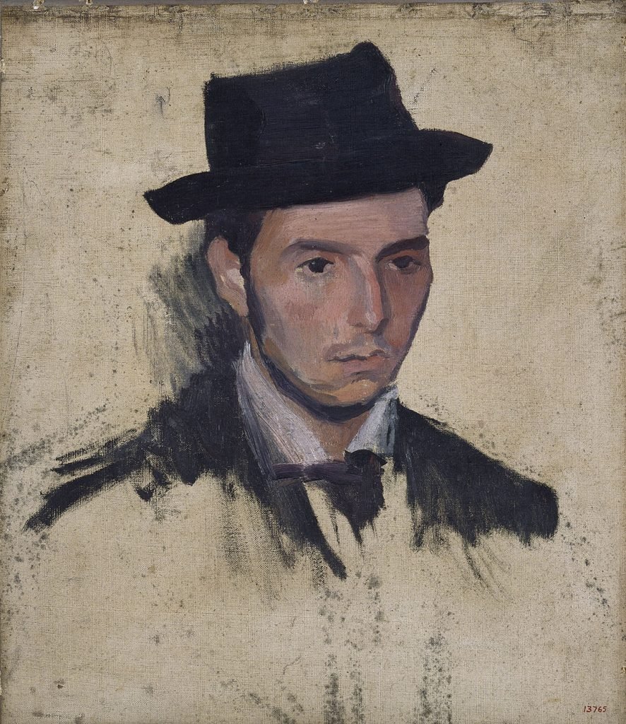 "Retrato de Josep Pijoan", por Joaquín Torres-García, h. 1900, óleo sobre lienzo, 50 x 43 cm, MNAC, Barcelona.