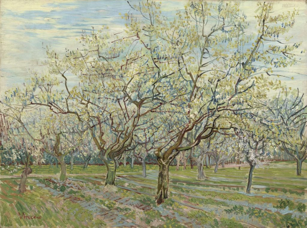 De whitte boomgaard, de Van Gogh.