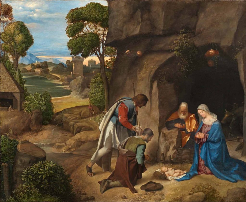 Adoración de los pastores, de Giorgione.