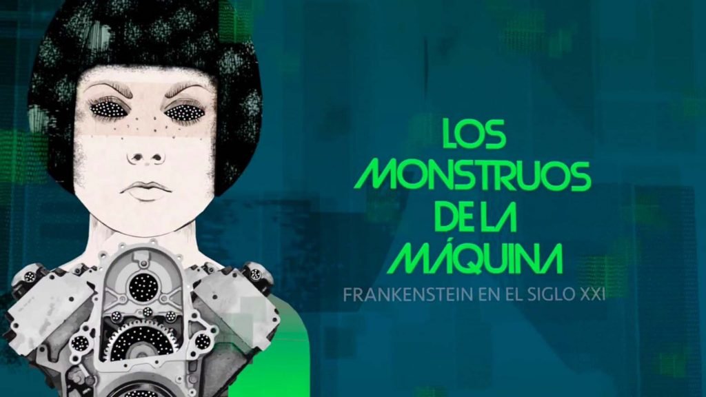 Sobre estas líneas, cartel de la exposición. Arriba, The Brain of the Planet", de Fernando Gutiérrez.