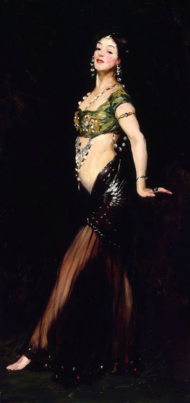 Salomé, por Robert Henri (1909), lienzo al óleo