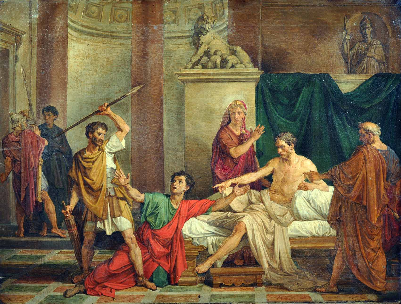 Raffaele-Postiglione-L-imperatore-Claudio-nella-casa-di-Valerio-Asiatico-olio-su-tela-Galleria-Vincent-Napoli.jpg