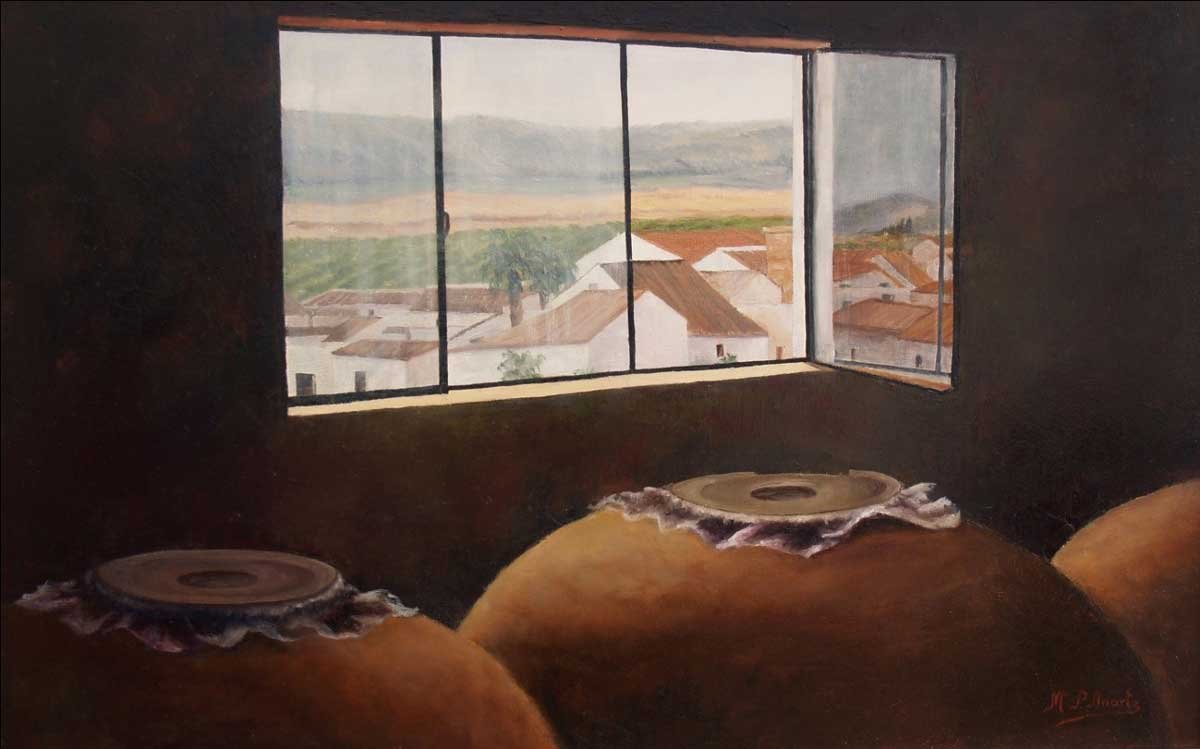 María Pilar Anarte, Paisagens de uma vida Tinajas en la bodega. ok