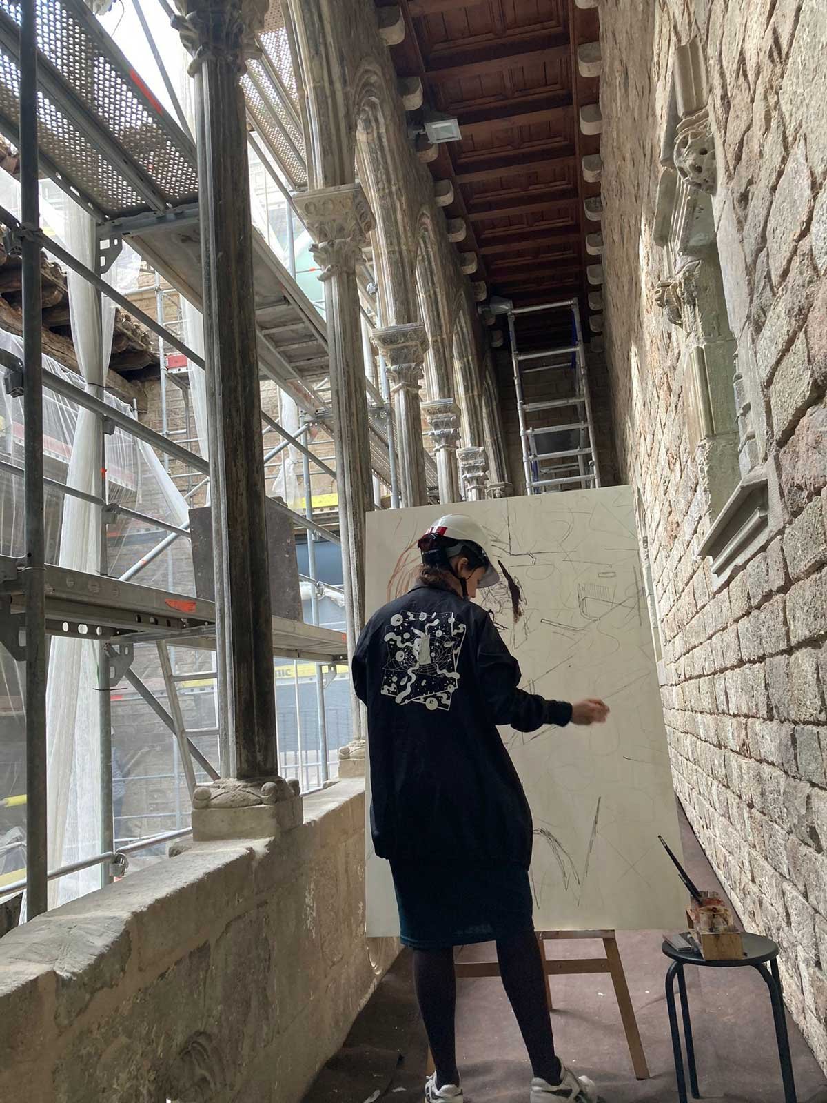 El mural de la artista leridana Lily Brick se exhibirá en las distintas delegaciones del CAATEEB.