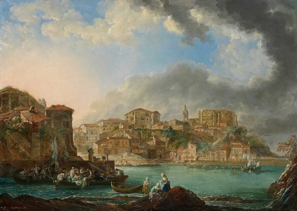 Vista de Bermeo, por Luis Paret, 1783, Museo de Bellas Artes de Bilbao.